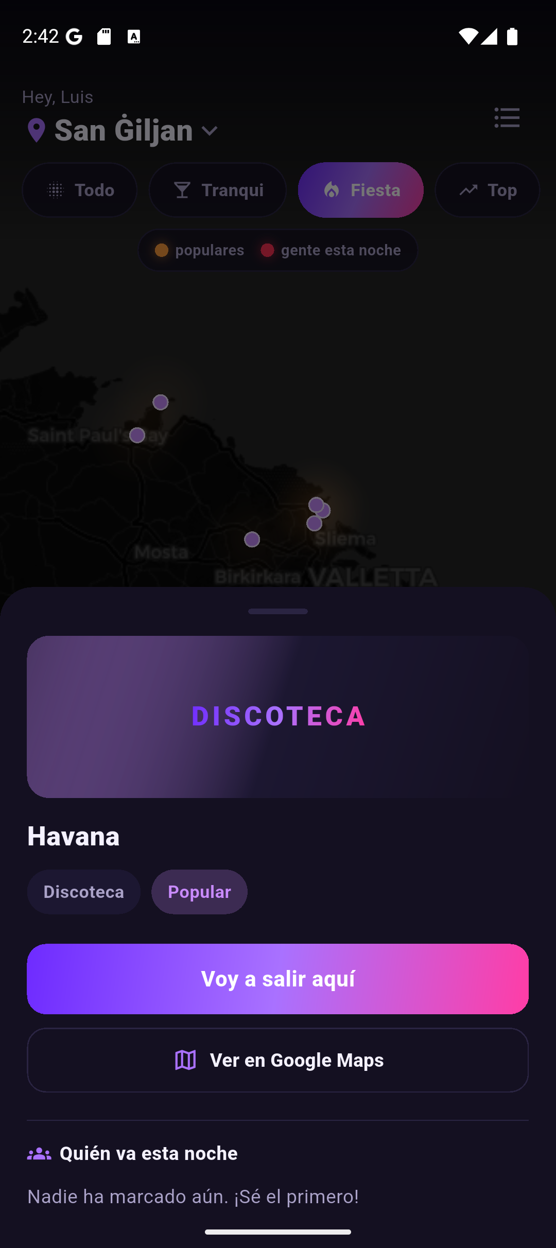 Mapa HotZone de FlashNight: un sitio marcado con sus opciones